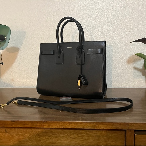 Saint Laurent Sac De Jour Small Black with Gold Hardware - Picture 1 of 16